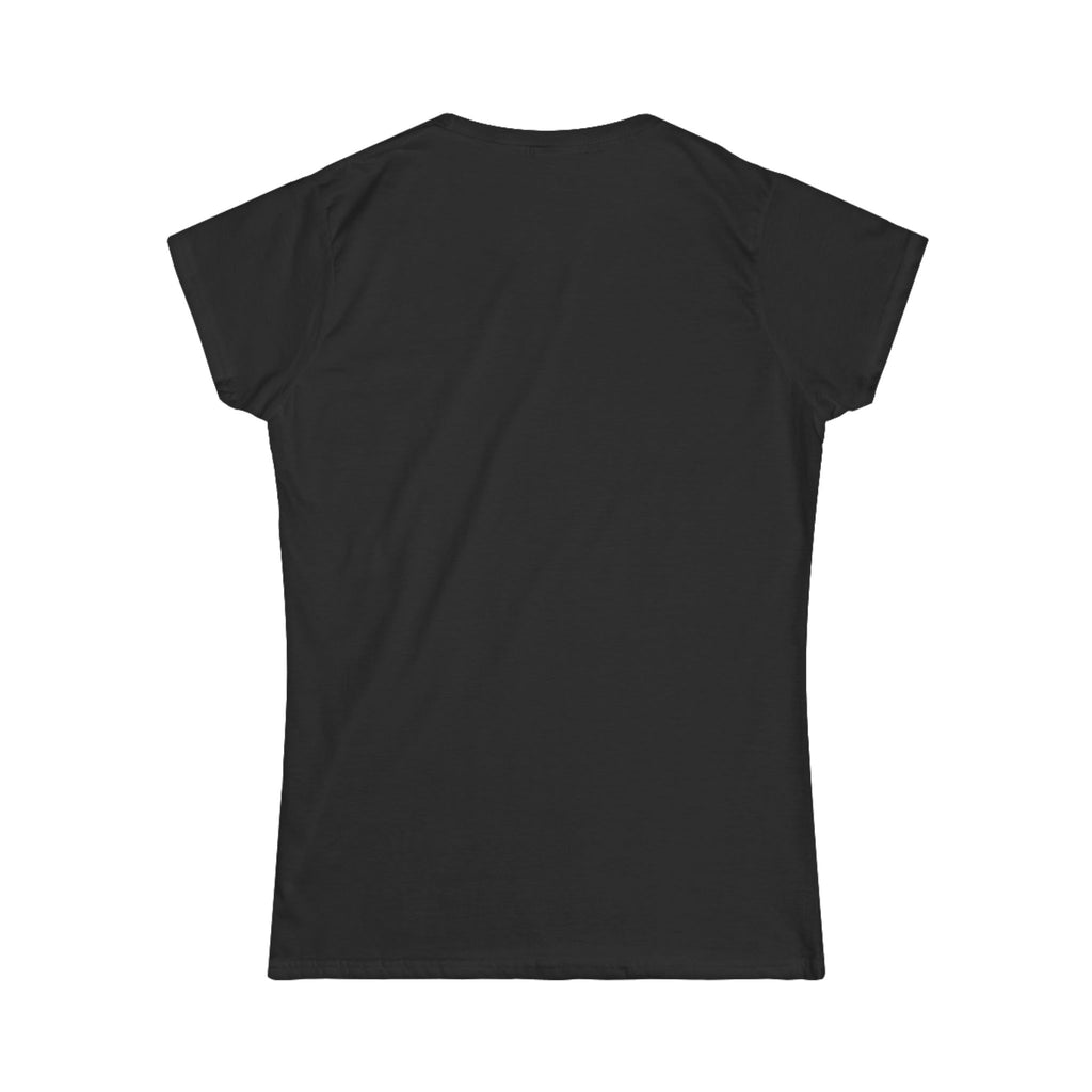 Lucifer Flower Line Art Tee — Minimal Floral Women's T-Shirt