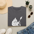 Rose Sketch Unisex T‑Shirt — Minimalist Floral Line Art Tee