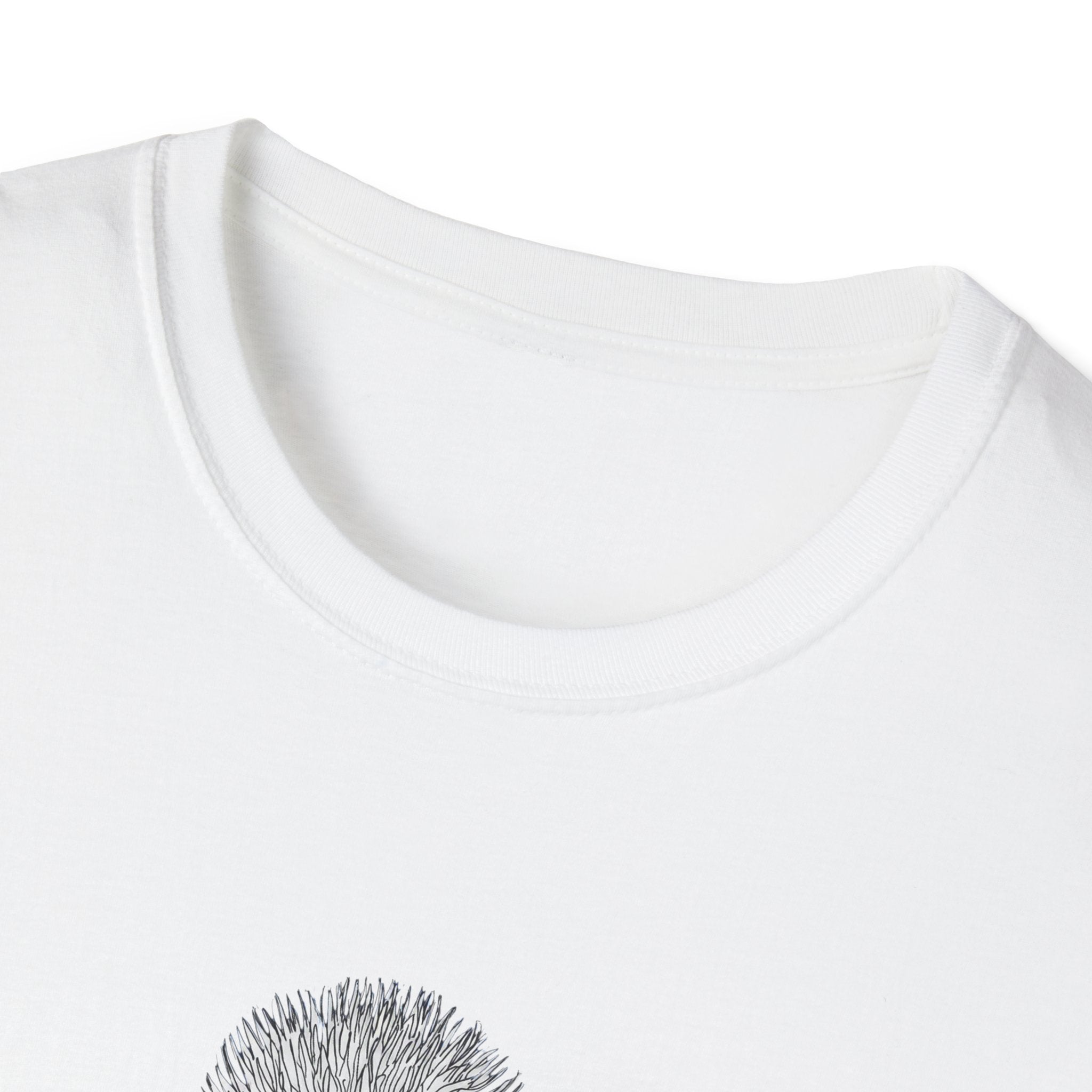 Coneflower Sketch Unisex T‑Shirt — Minimalist Floral Line Art Tee
