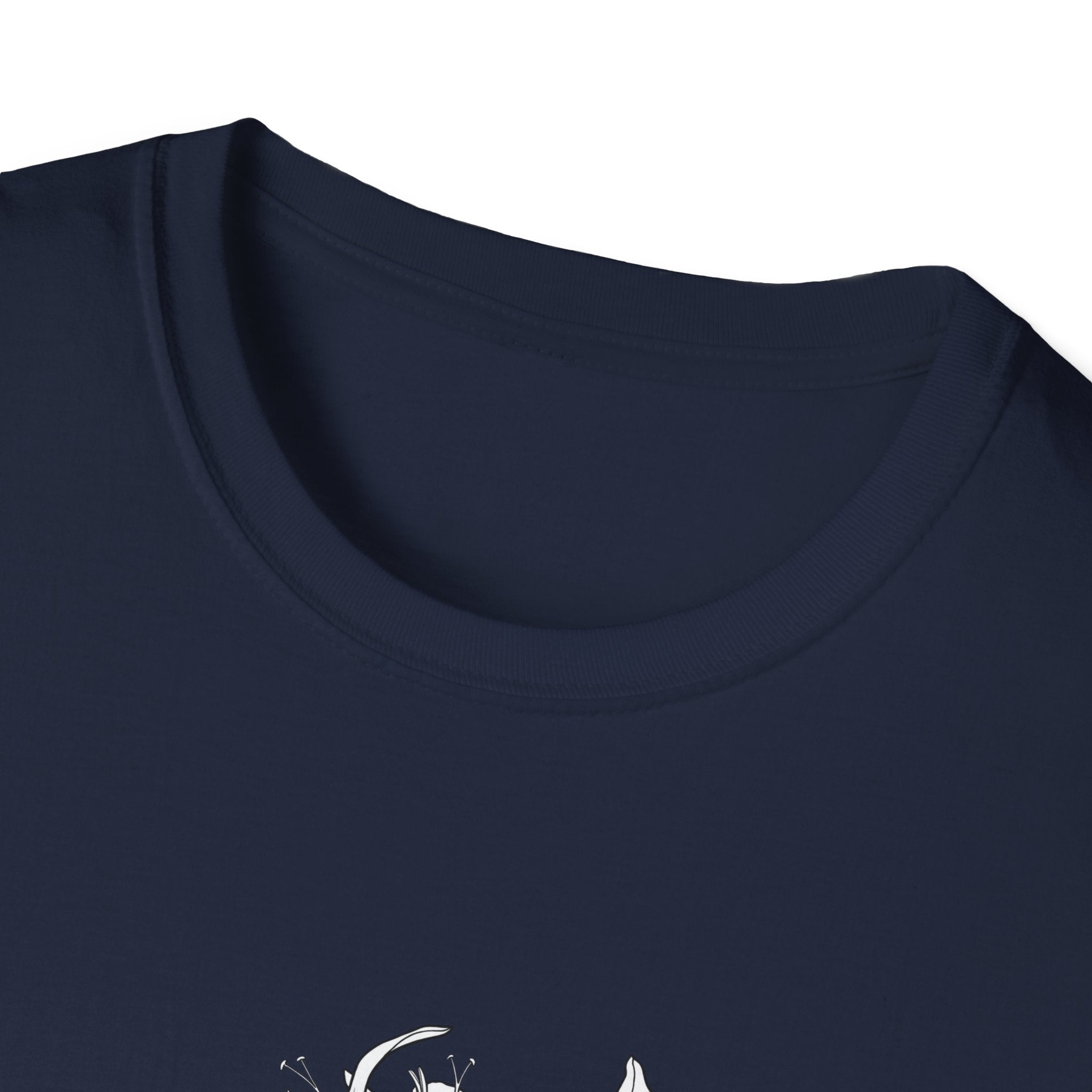 Lucifer Flower Sketch Unisex T‑Shirt — Minimalist Floral Line Art Tee