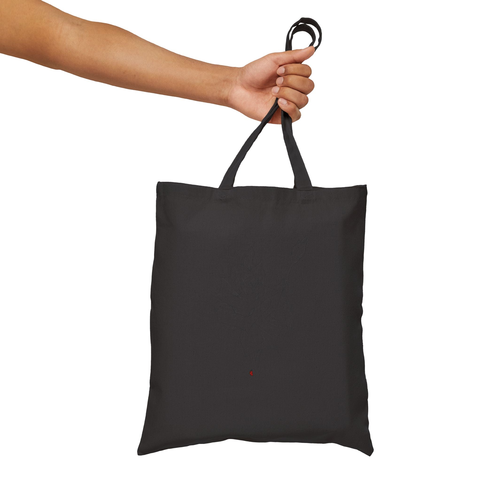 Canvas Tote Bag — Minimal Botanical Floral Sketch Tote