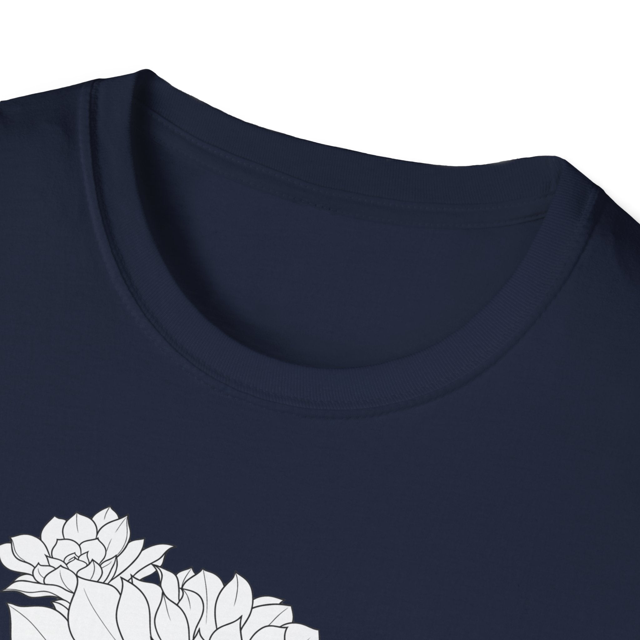 Succulent Sketch Unisex T‑Shirt — Minimalist Floral Line Art Tee