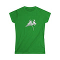 Lucifer Flower Line Art Tee — Minimal Floral Women's T-Shirt