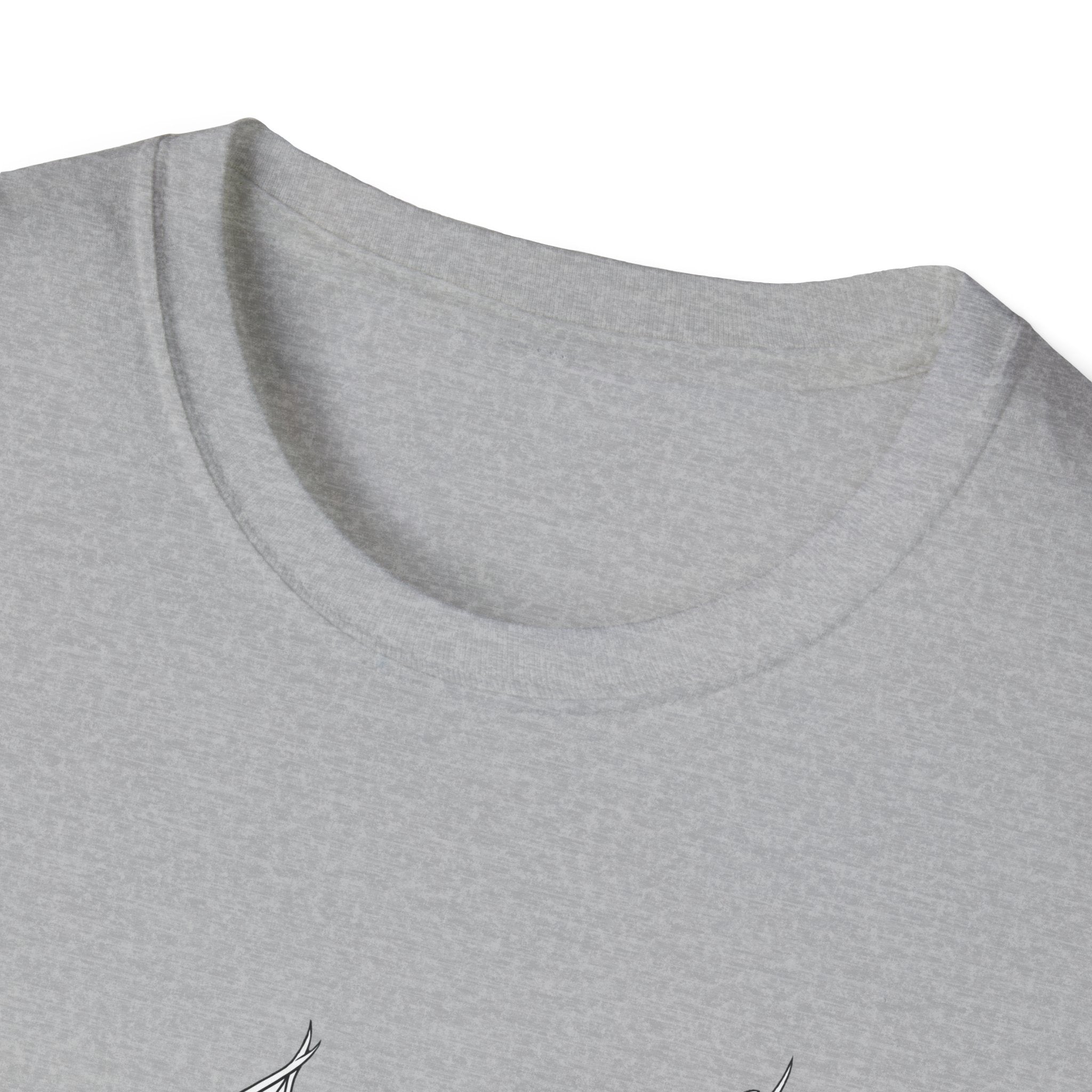 Rose Sketch Unisex T‑Shirt — Minimalist Floral Line Art Tee