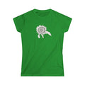 Sunflower Line Art Tee — Minimal Floral Women's T-Shirt