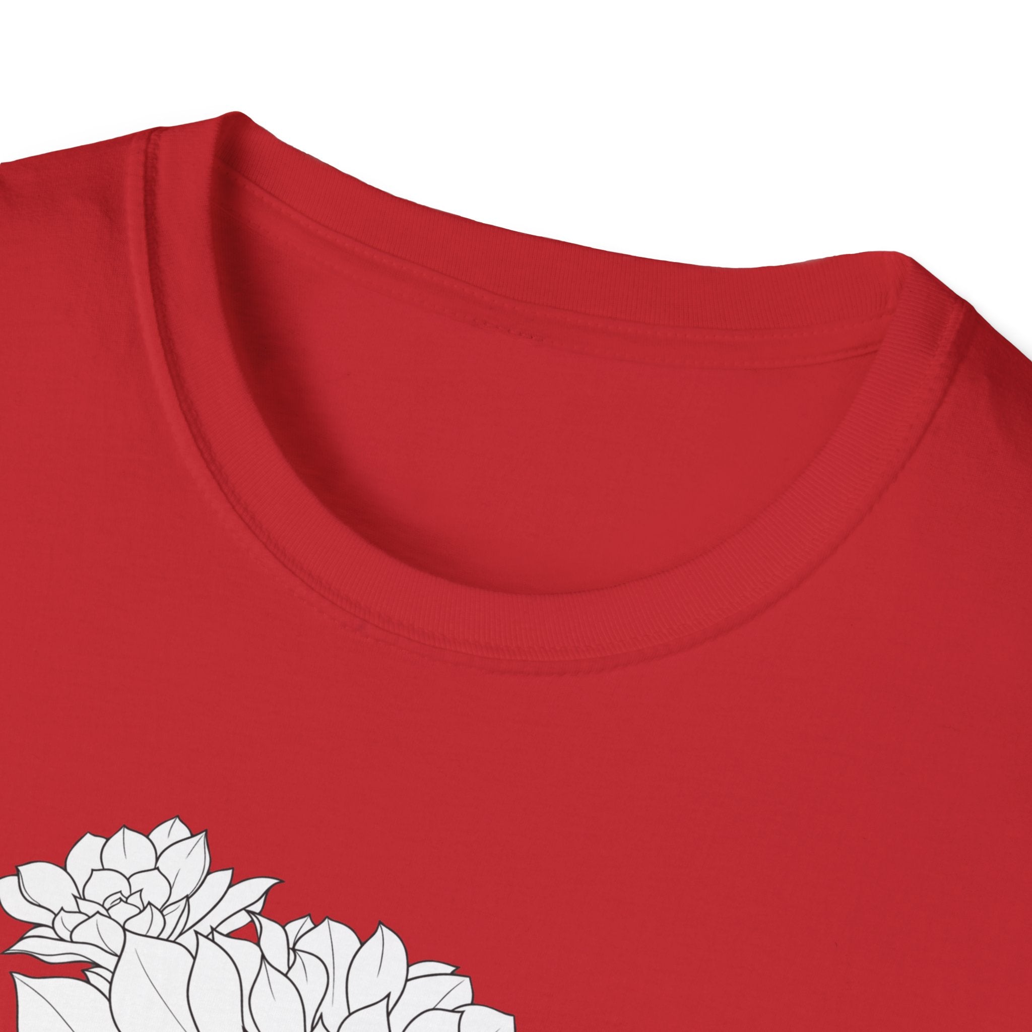 Succulent Sketch Unisex T‑Shirt — Minimalist Floral Line Art Tee